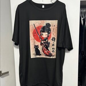 Black Graphic Short Sleeve Tee